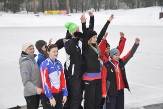 SM 2010 Naiset viesti